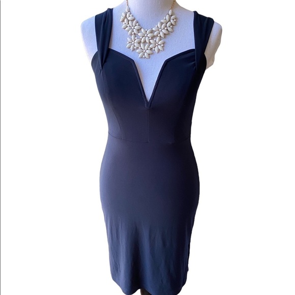 City Studios Womens Trendy Black Cold-Shoulder Spaghetti Straps Dress Jr. Size 7 - Picture 7 of 14